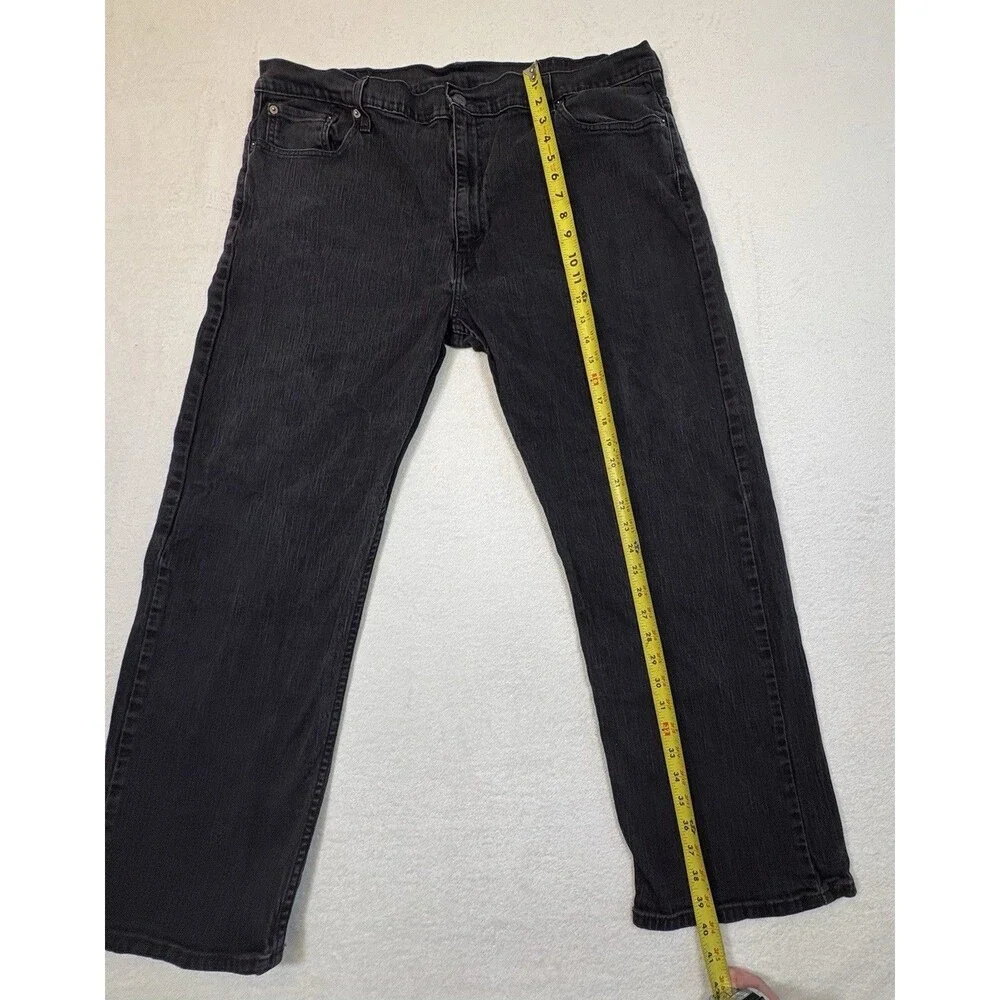 Levi’s 569 Loose Straight Jeans Men’s 40x30 Black Stretch Denim Classic 5 Pocket
